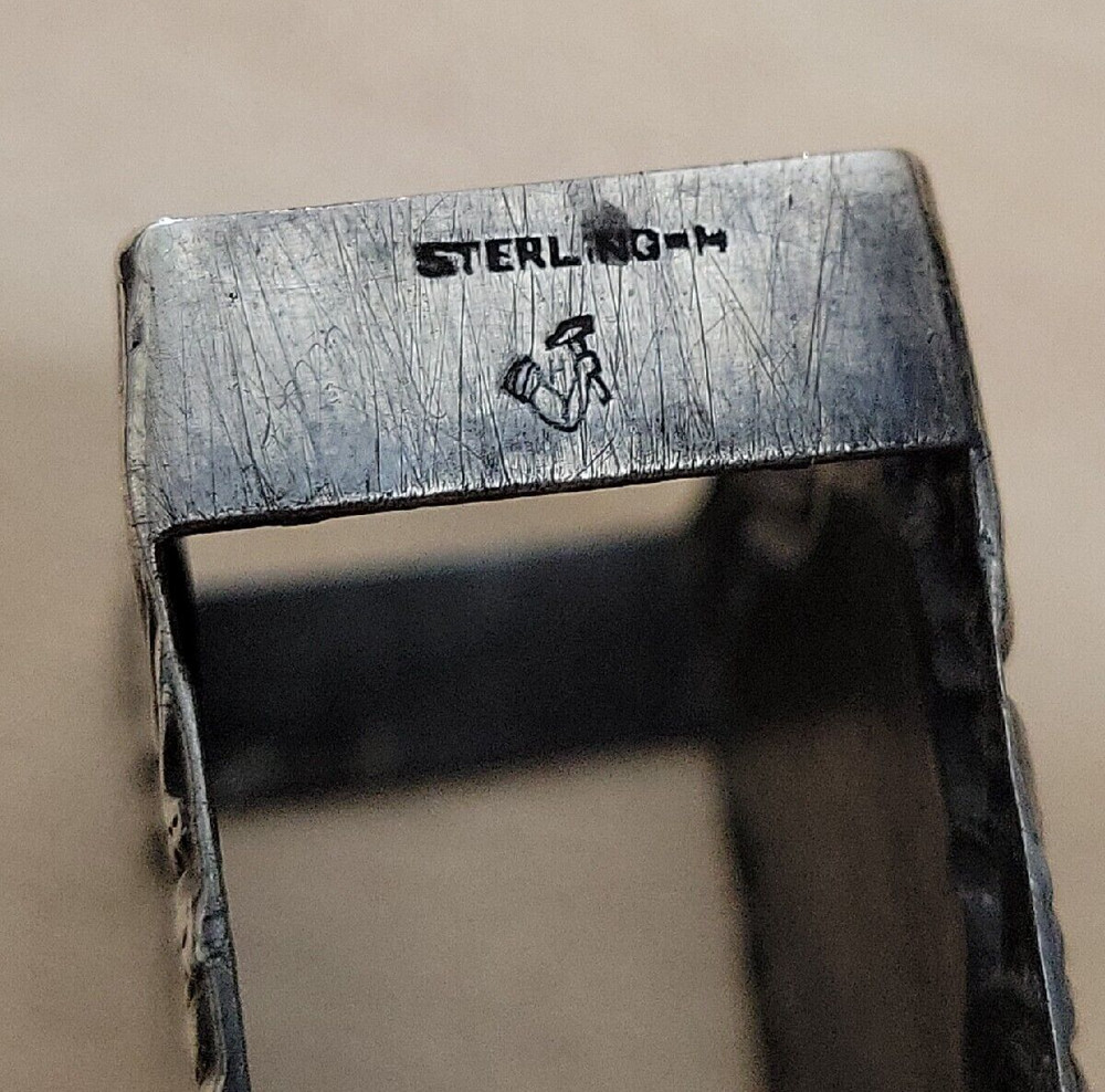 Vintage Sterling Silver Match Box Holder, See Hallmark