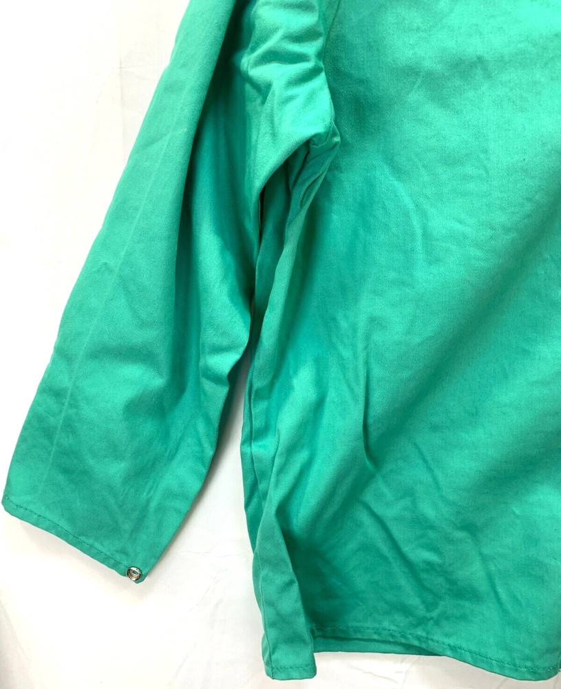 Stanco FR630 Flame Resistant 100% Cotton Size XL Green Work Jacket Welding