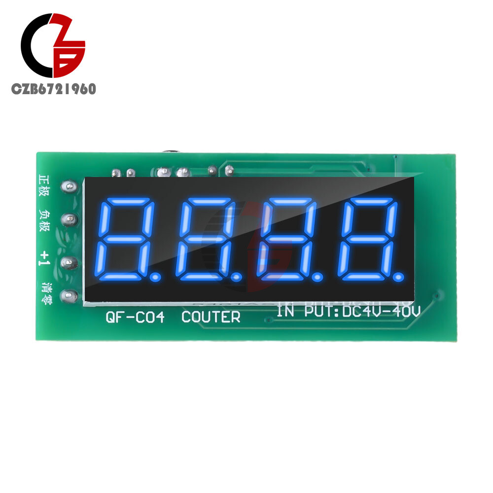 Counter Module 4-digit Digital Display w/ Memory Function DC4-40V Counter Module