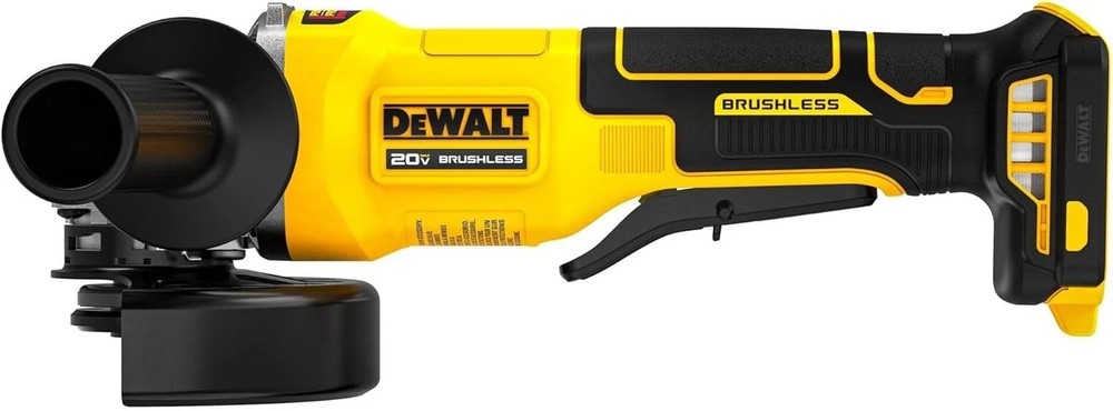DEWALT 20VMAX Brushless Angle Grinder Paddle Switch Cordless DCG408B - Tool Only