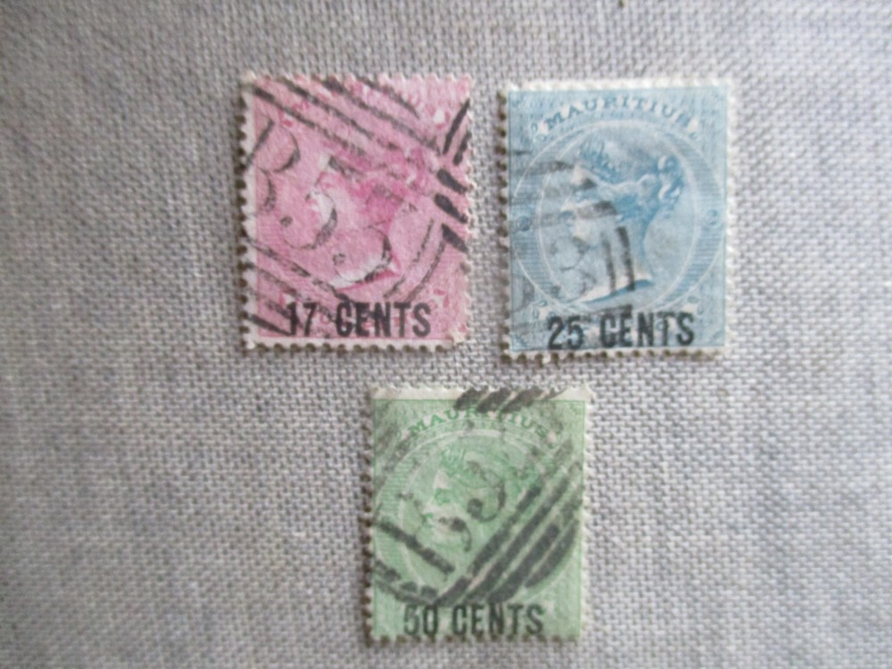 Mauritius, Scott# 54, 55, 57, used