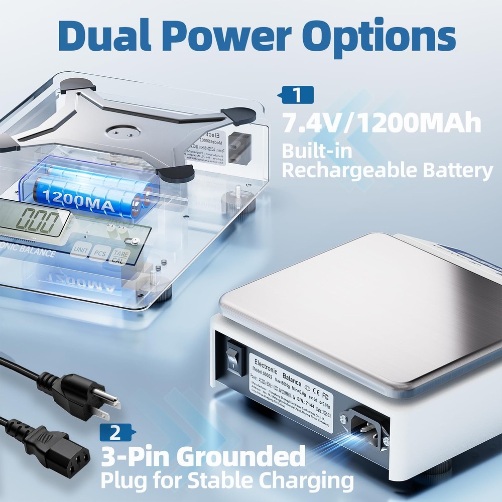 Digital Lab Scale 3000g Gram Scale 0.01g Accuracy Electronic Precision Scale ...