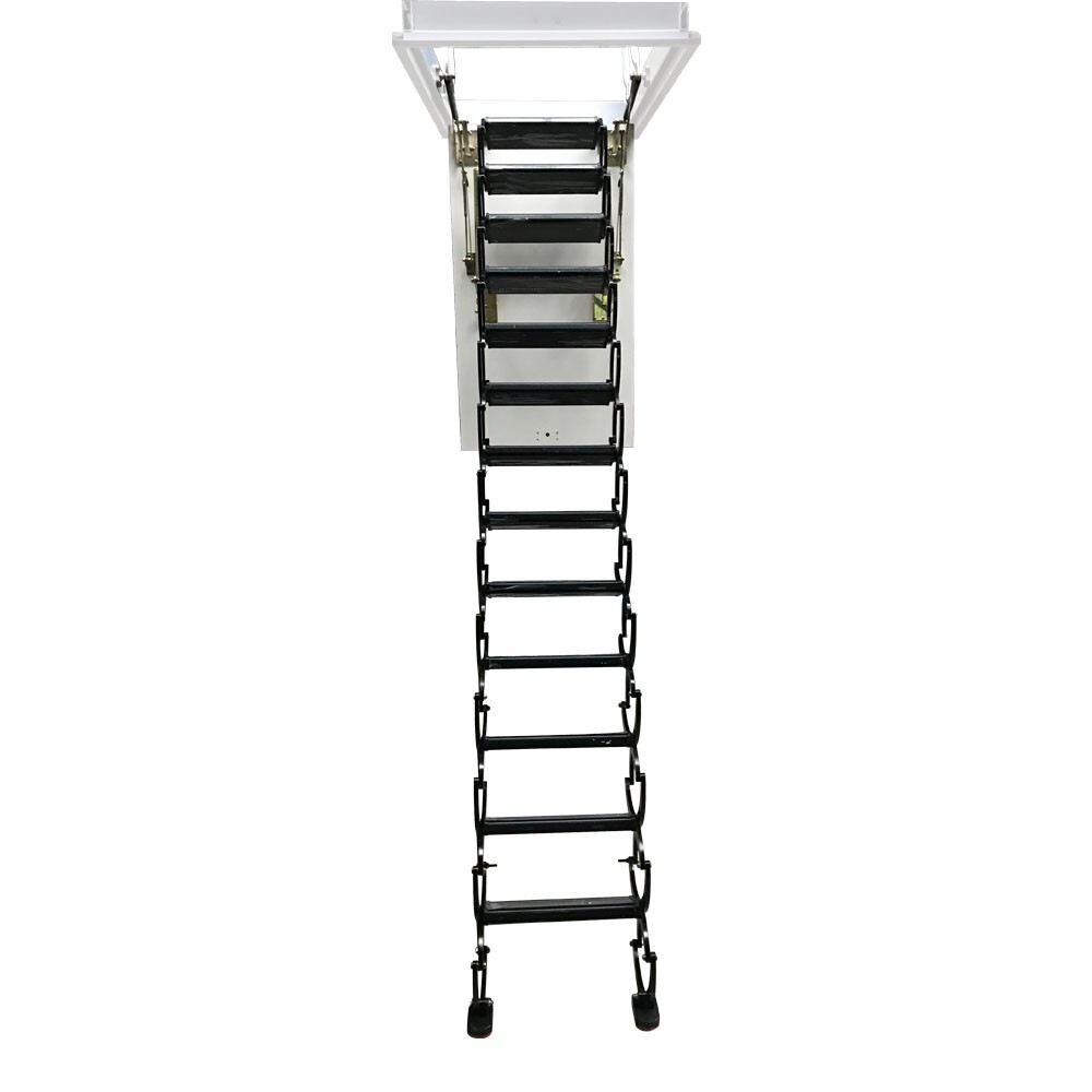 PreAsion Hidden Telescopic Folding Attic Pull Down Ceiling Ladder 10.5ft 13 Step