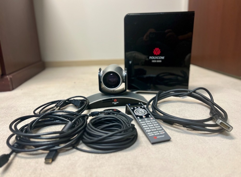 POLYCOM HDX 6000 Video Conference System W/ EagleEye HD PTZ Camera