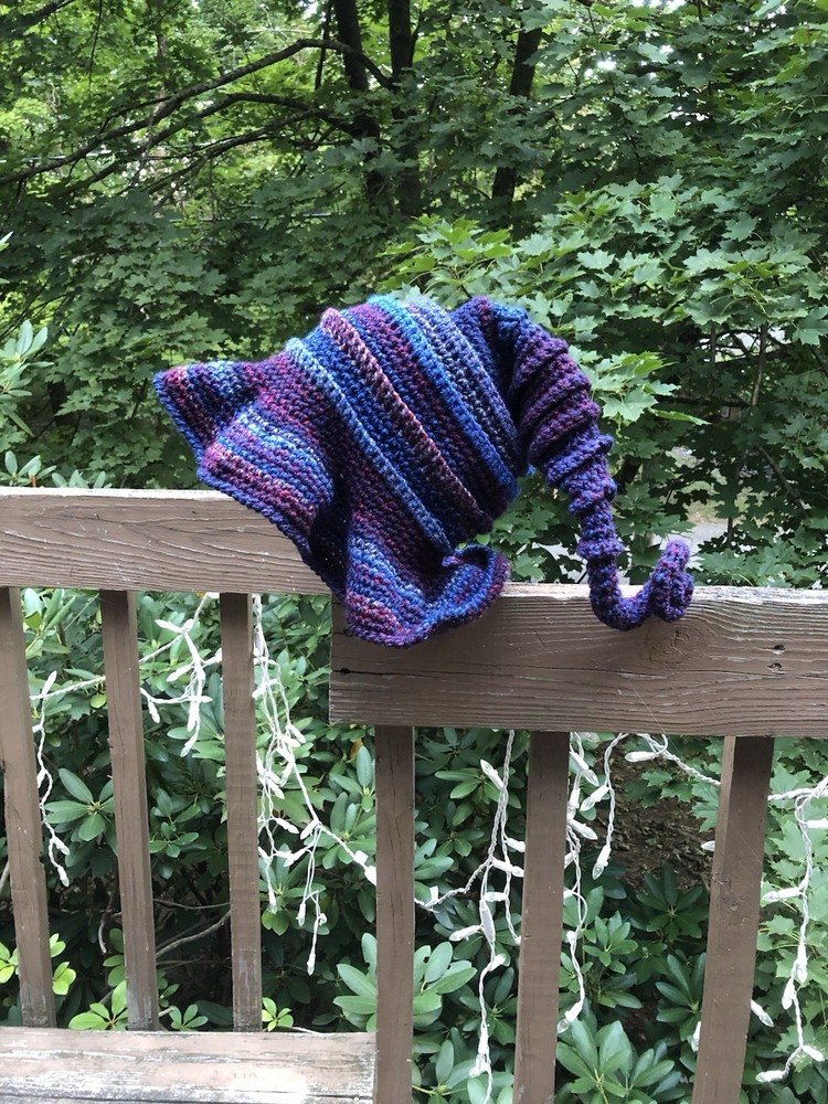 Twisted Witch Hat - Crochet Handmade