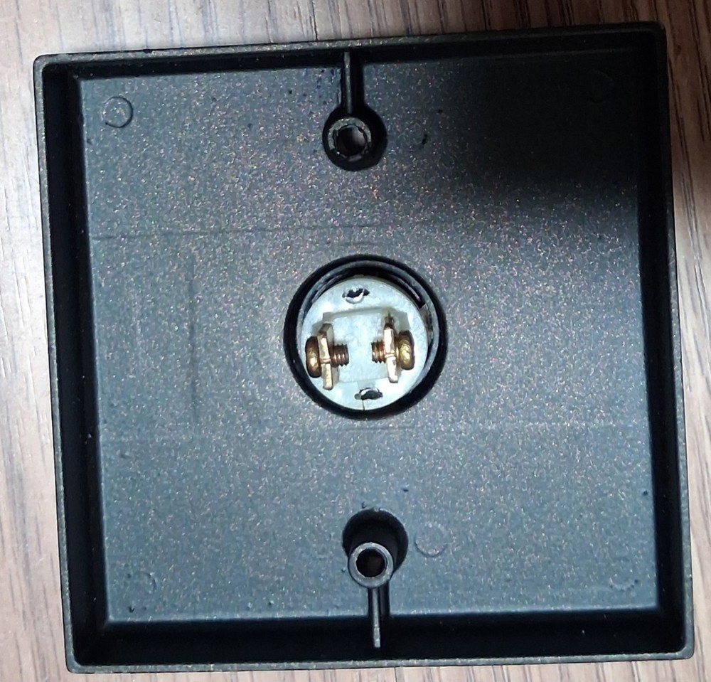CRAFTMADE Wired Flush Mount Espresso Finish Doorbell Push Button