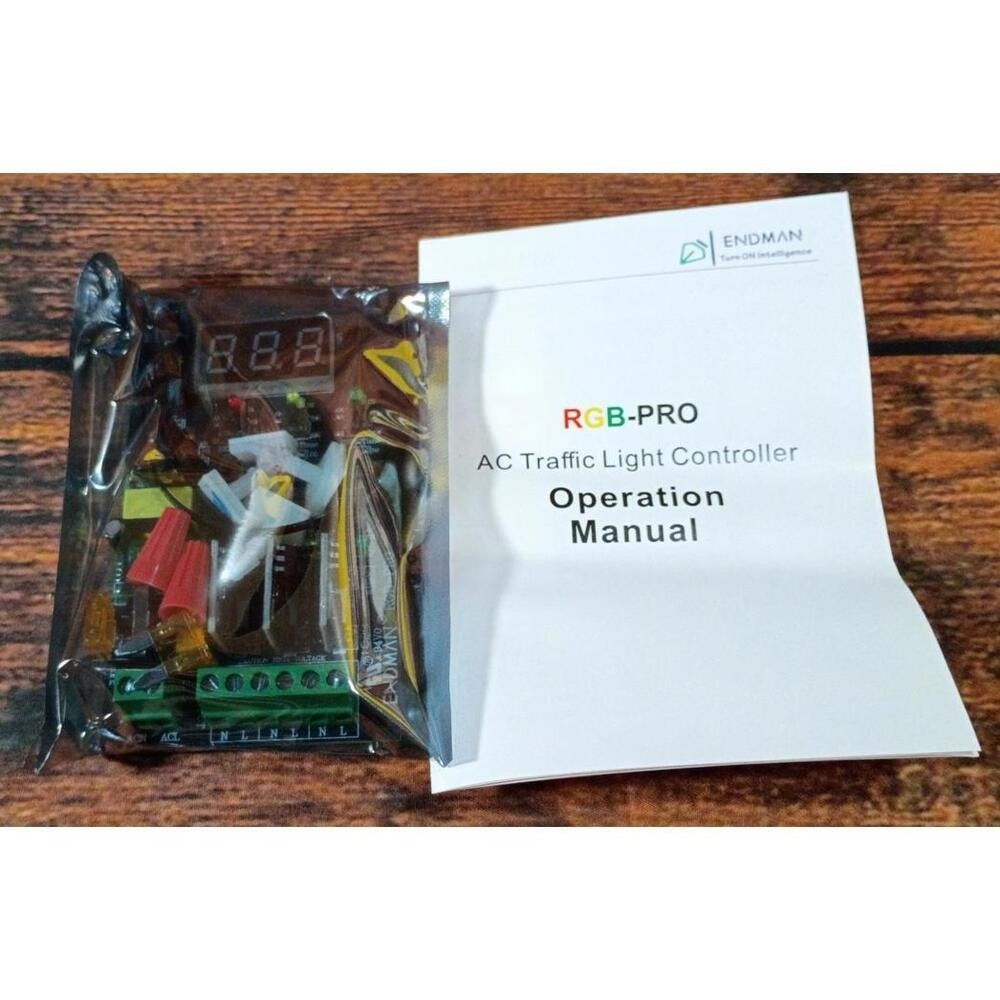 ENDMAN RGB-PRO AC Traffic Light Controller Kit with LED Display