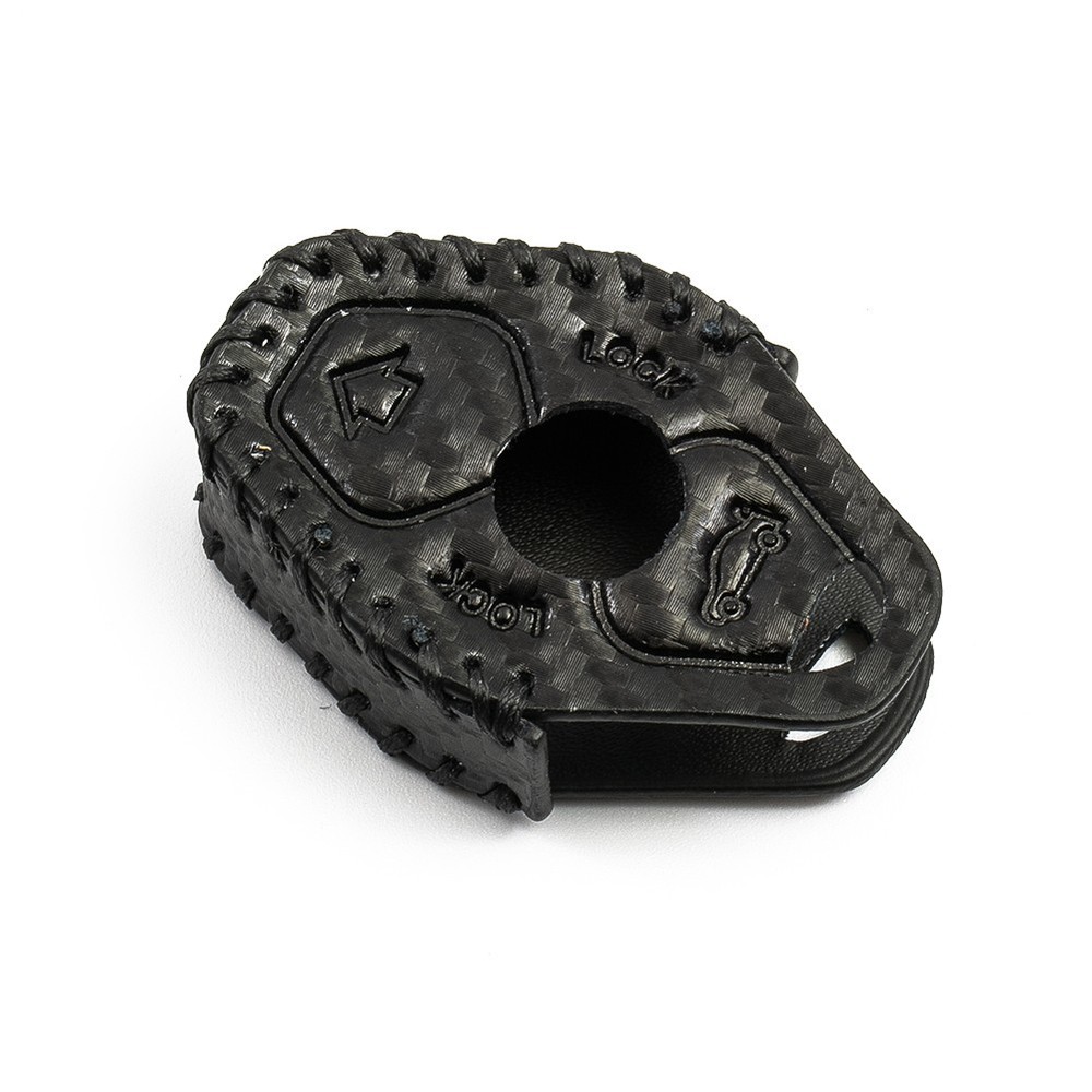 Carbon Leather Car Key Case For M3 E38 E39 E53 E60 E61 E83 E85 E86 Black