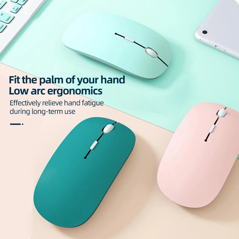 Silent Bluetooth Mouse Marcaron Computer Laptop Optical Mouse Wireless for iPad