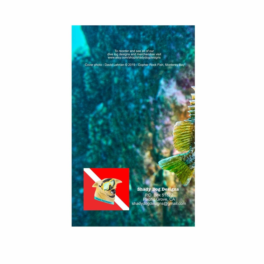 Rockfish Scuba Dive Log Book - Diving Journal/Logbook