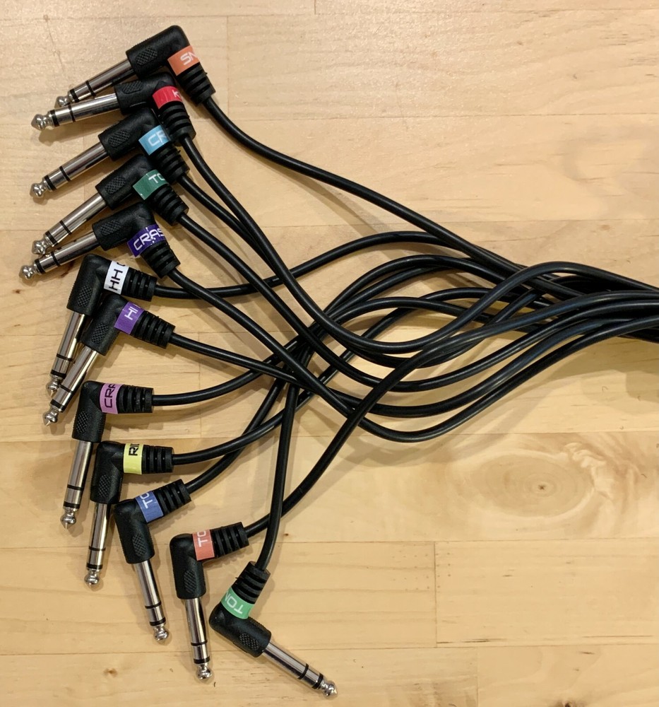 13 Cable Snake Wire Harness Kit for Pearl E-Pro Live Red Box RBM-20 Drum Module