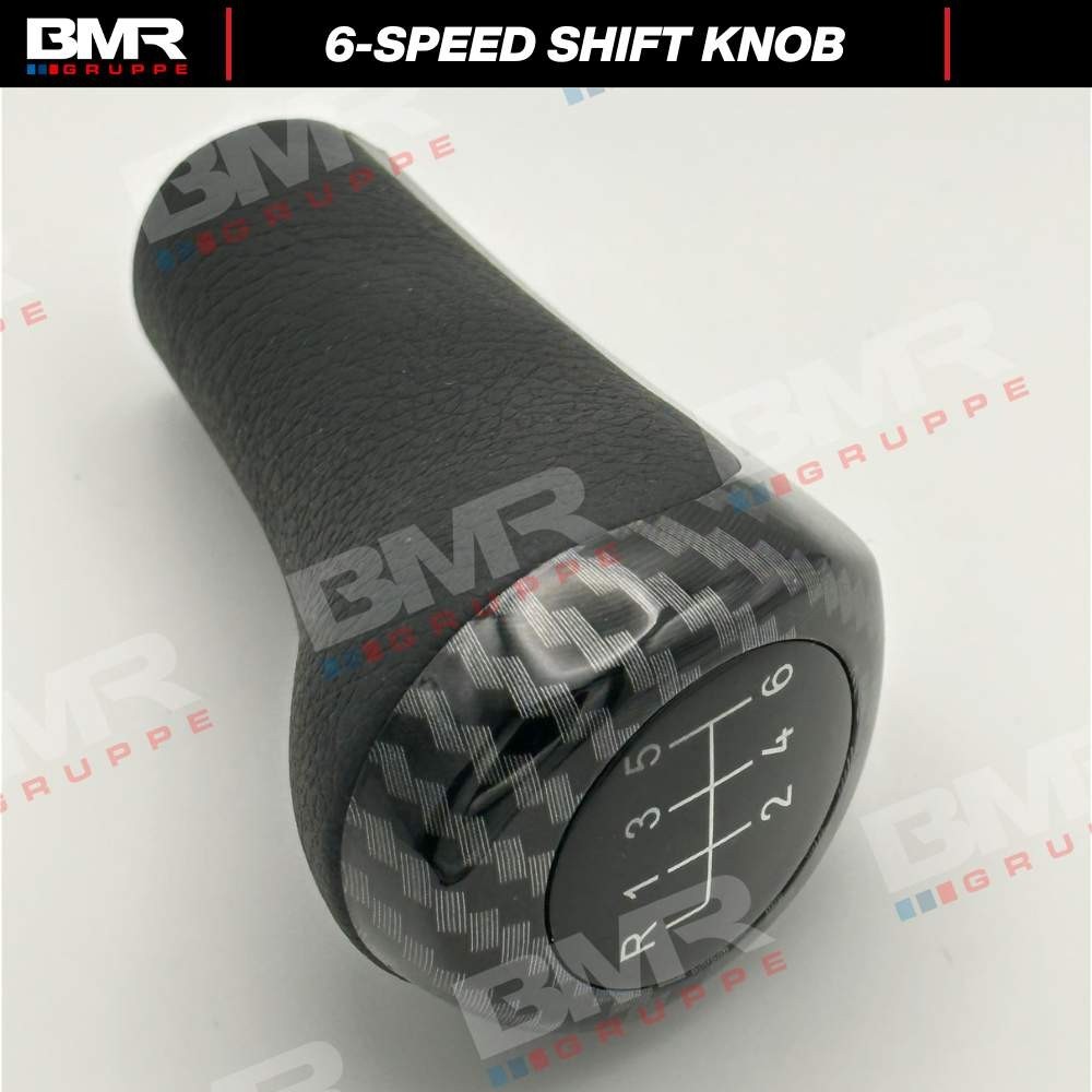 6-Speed Carbon Fiber Style Shift Knob for BMW E46 E92 E90 E82 E60 E39 E36 M X