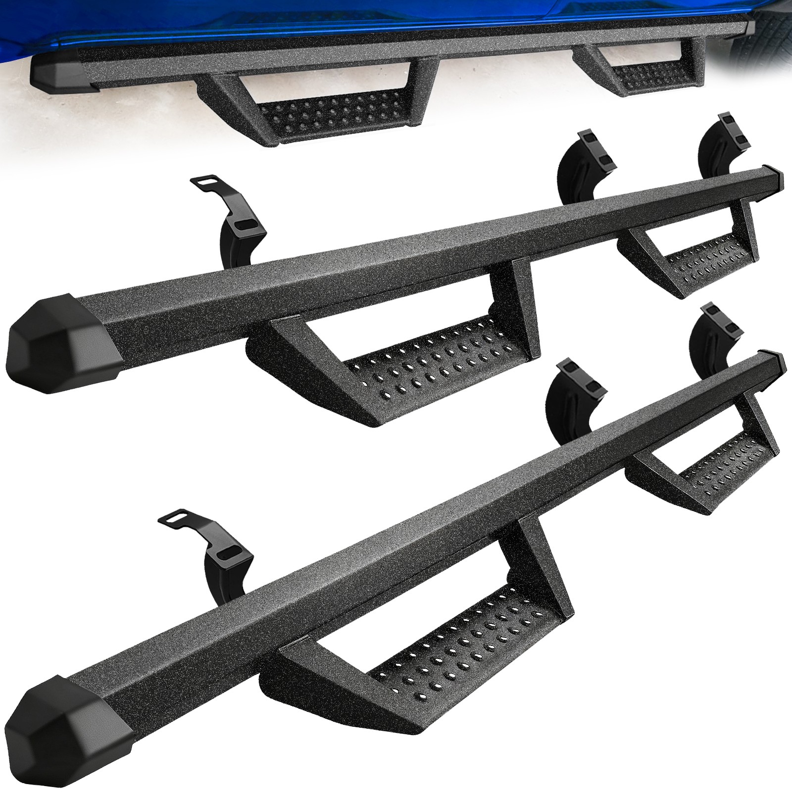 For 2005-2023 Toyota Tacoma Double Cab Running Board Drop Side Step Nerf Bars