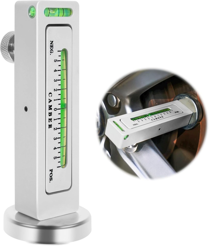 Efficient Magnetic Camber Alignment Tool with Horizontal Adjustment for Cars
