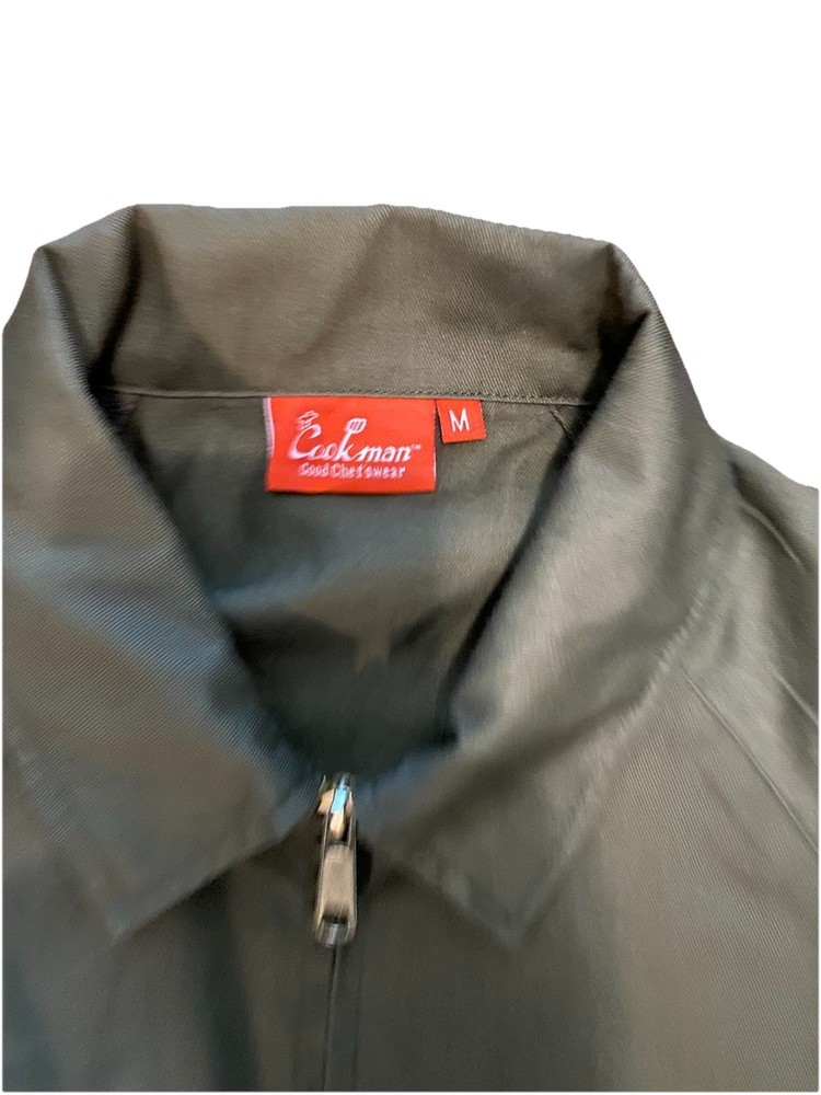 Cookman Olive Green Chef Coat Jacket Size Medium Restaurant Work Chef Ware