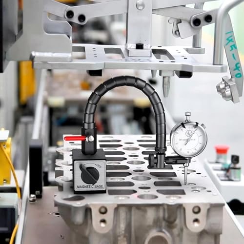 Indicator and Flex Arm Combo, 360 Deg Flexible Stem Holder for Magnetic Base