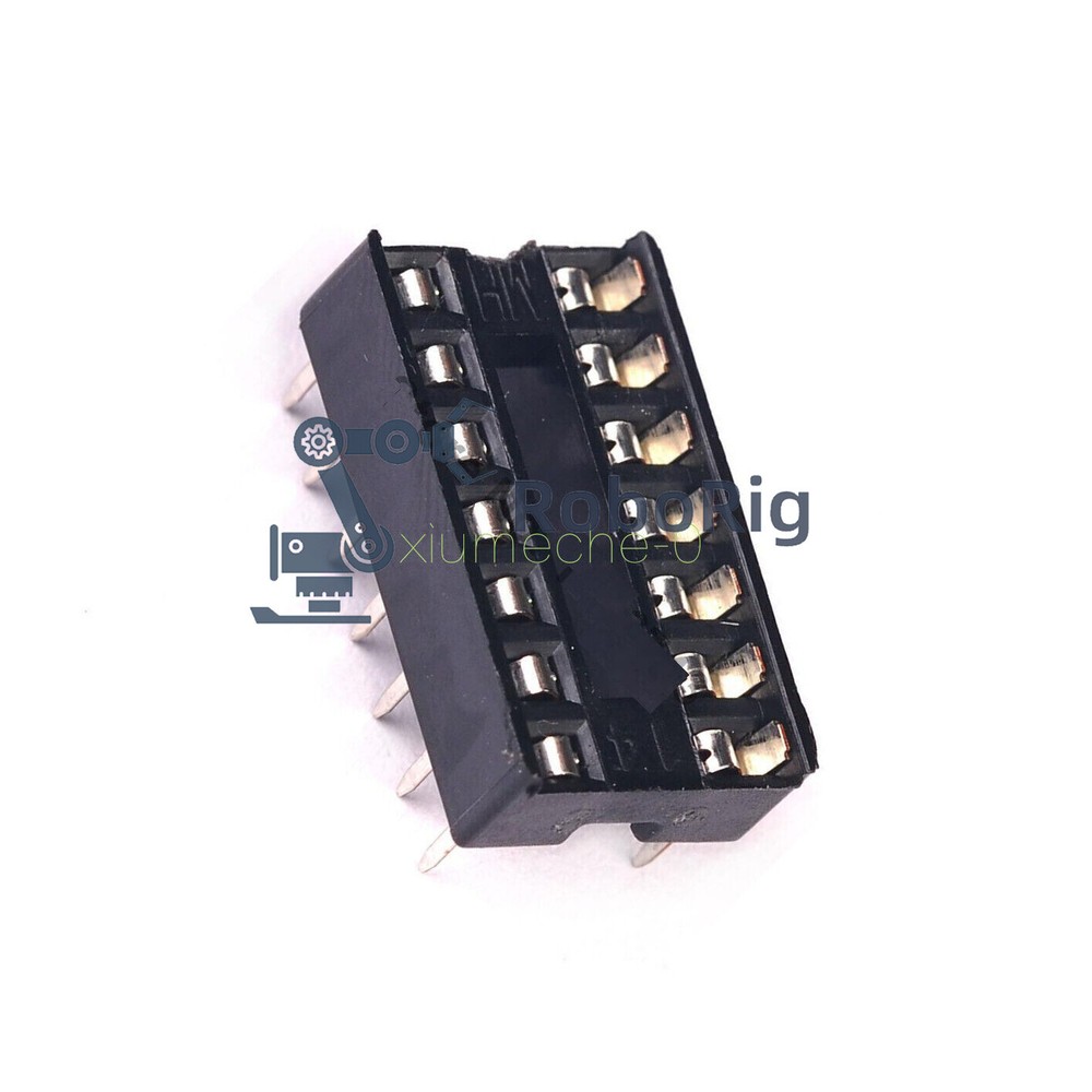 20PCS 14pin DIP IC Socket Adaptor Solder Type Socket Pitch Dual Wipe Contact M8