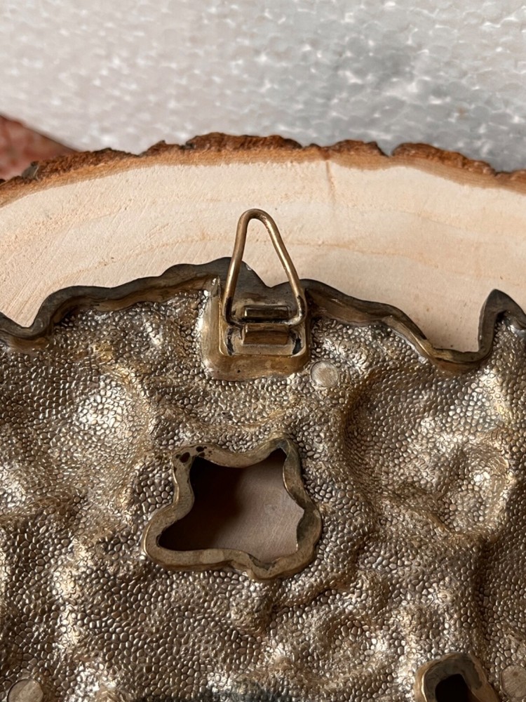 Silver Plated Wreath cherubs wall Art- Victorian style trivet angels