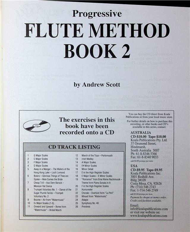Flute Method 2 for Intermediate Students wityh CD