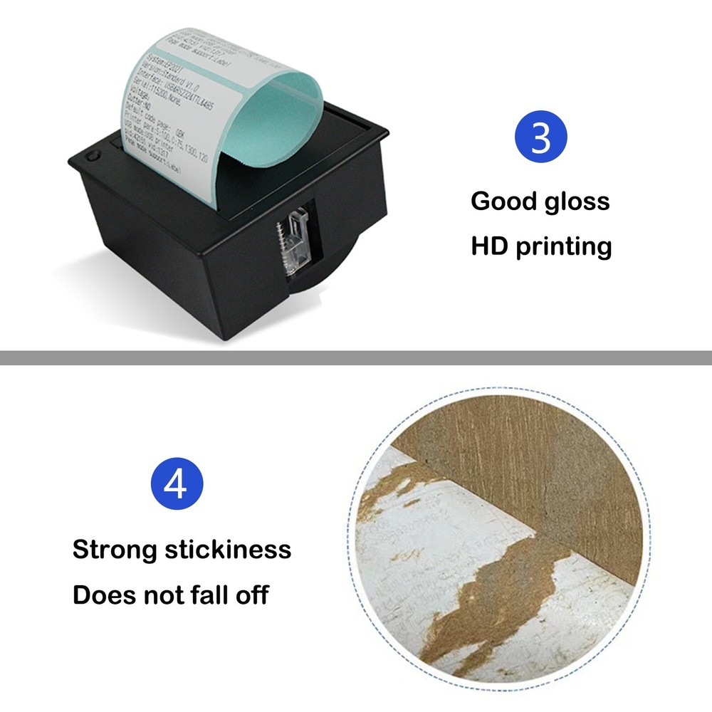 4"x2" Thermal Label Printer Self Adhesive Sticker Label 1000 sheets (4 rolls)