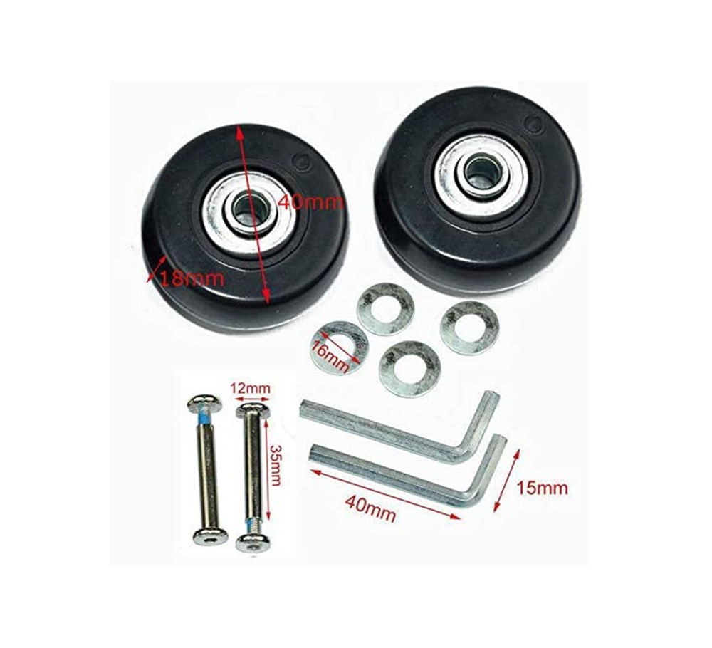 2pcs Luggage Wheel Suitcase Replacement Wheel Caster Wheel Replacement Part