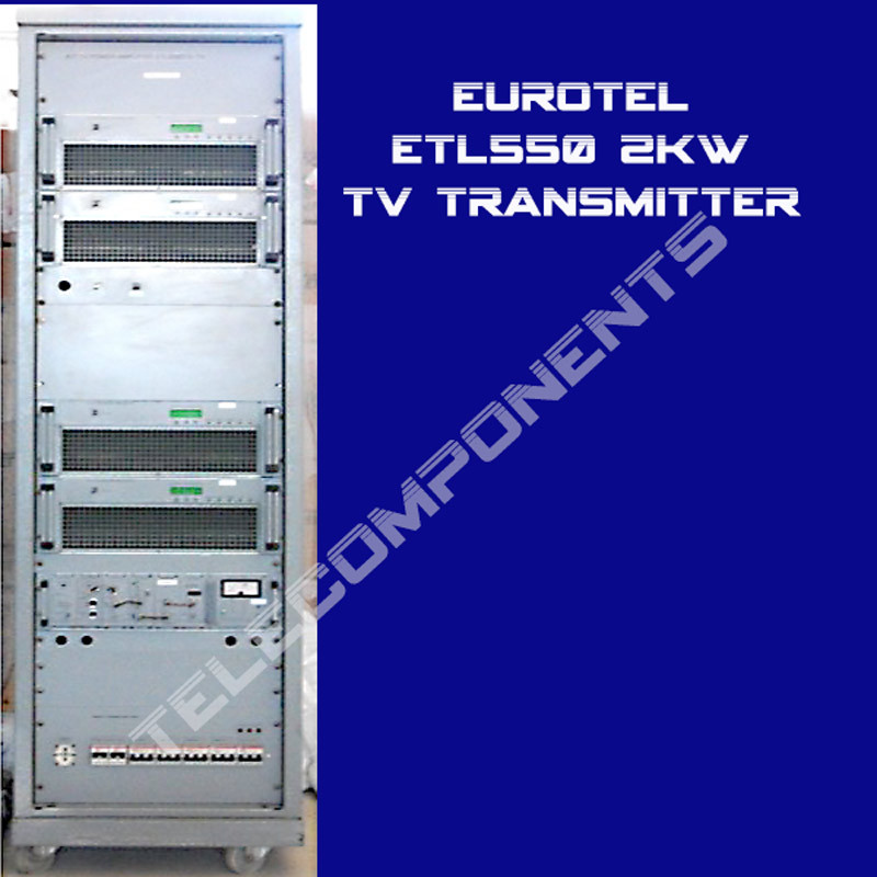 2Kw 2000 w watt EUROTEL TV Transmitter NTSC/Pal Analog transmisor 380V 3phase
