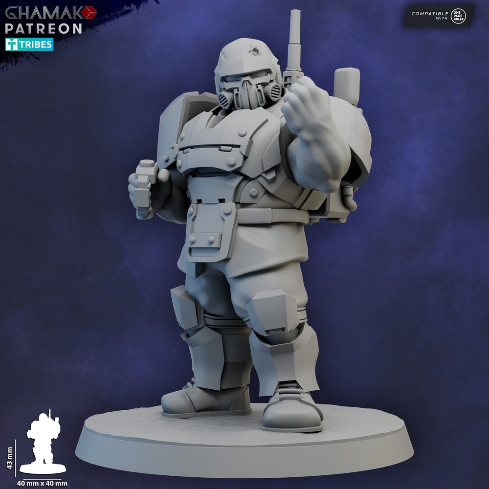FREEDOM GUARD OGROID SHOCK TROOPS RADIO OPERATOR