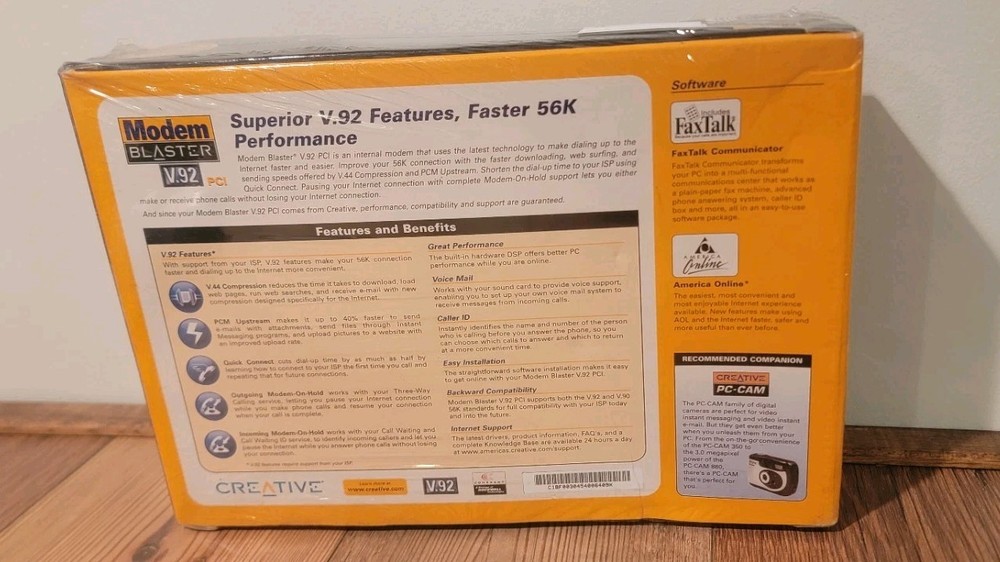 Creative Modem Blaster v.92 PCI NIB Sealed