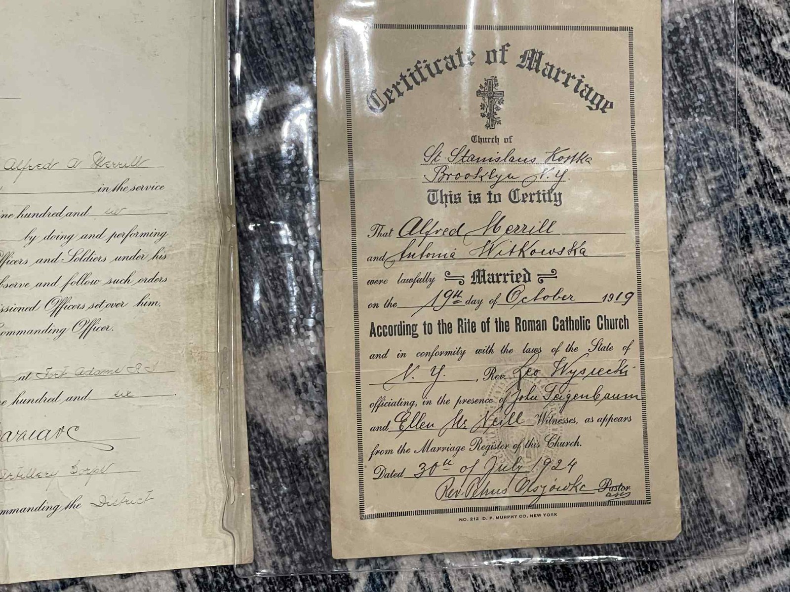 WW1 WWI Army Military NHNG AEF Mexican Border Service Document & Photo Grouping