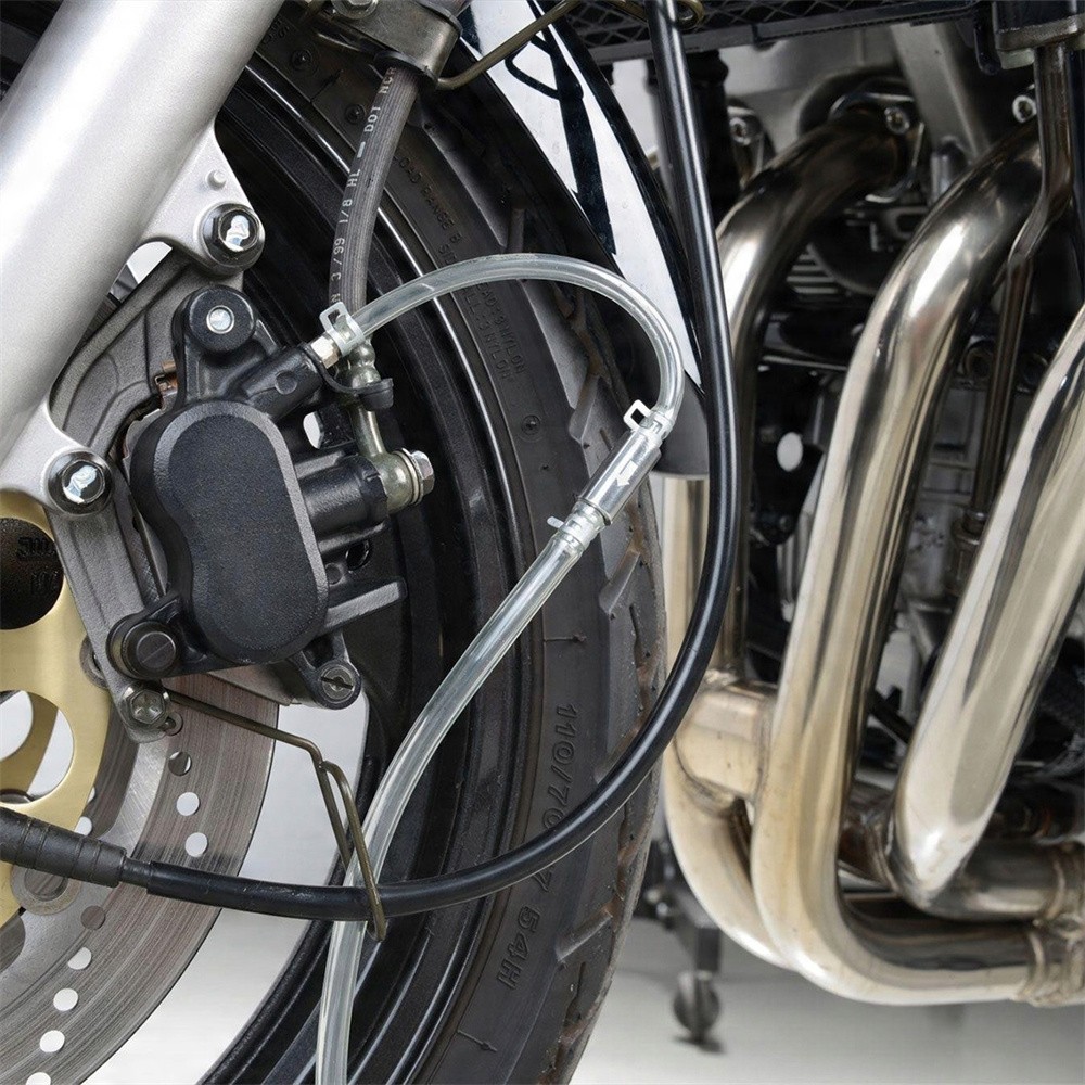 Clutch Brake Bleeder Hose One Way Valve Tube Bleeding Tool Kit Motorcycle Car