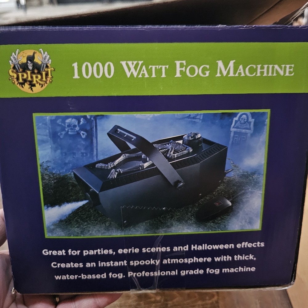 Spirit Halloween 1000 Watt Fog Machine Tested Works