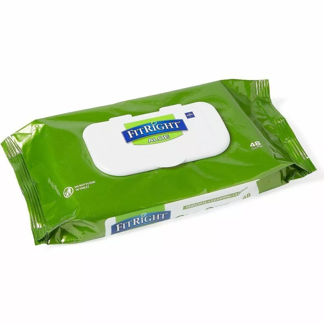 12-Packs Medline FitRight Personal Cleansing Cloths 8" x 10" Aloe Scented