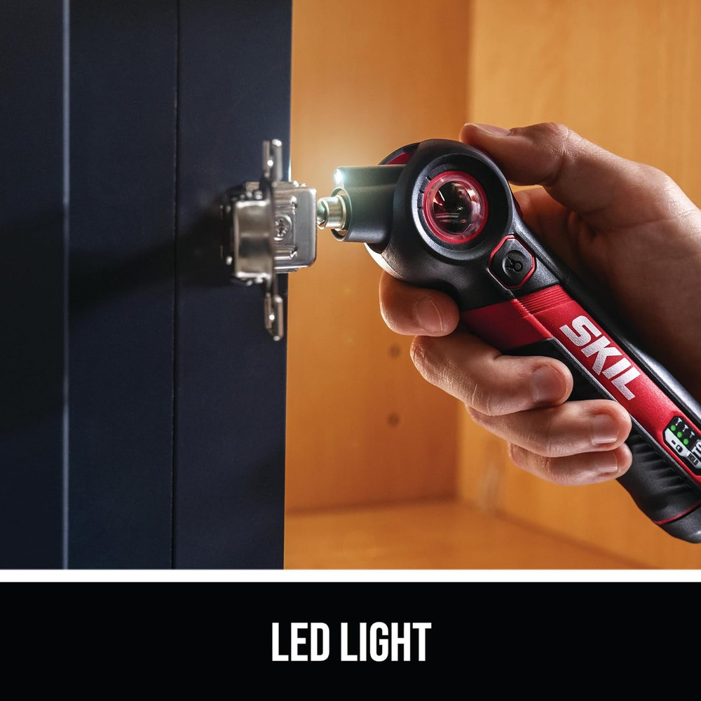 Twist 2.0 Rechargeable 4V Screwdriver with Pivoting Head, Torque Setting, USB-C