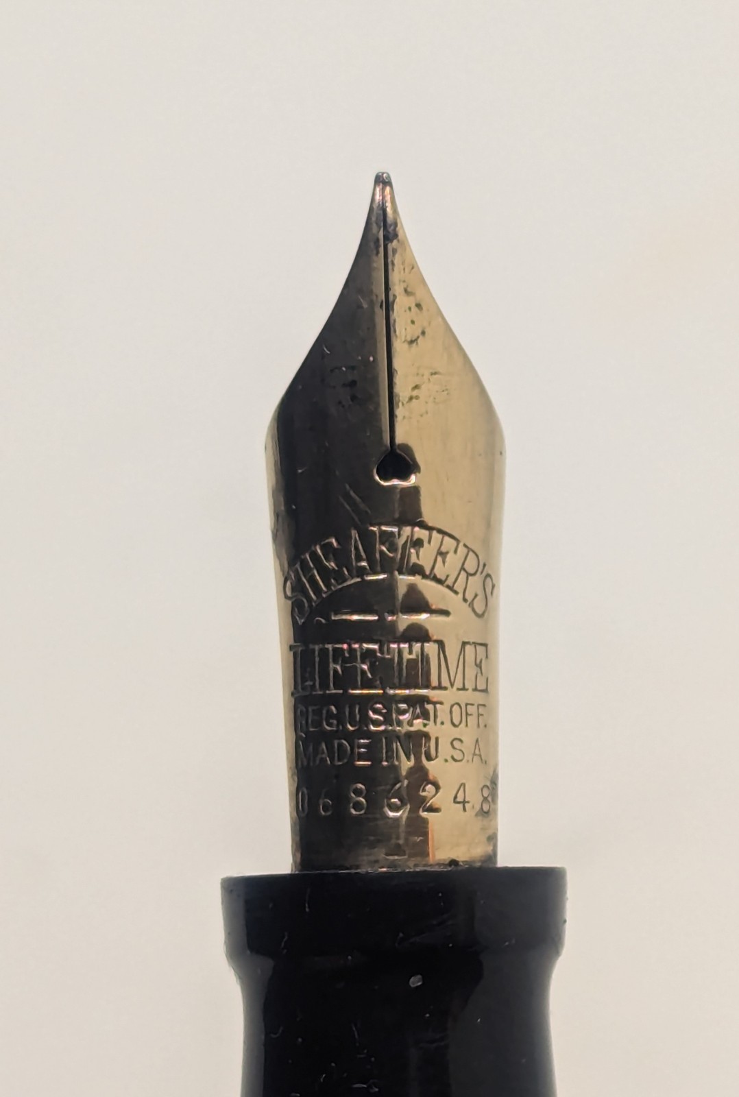 1920's Sheaffer Jade Green Senior Flattop Fountain Pen Large 14K Lifetime Nib