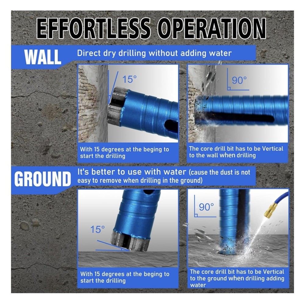 SALI 6 1/4” X 11” Core Drill Bit