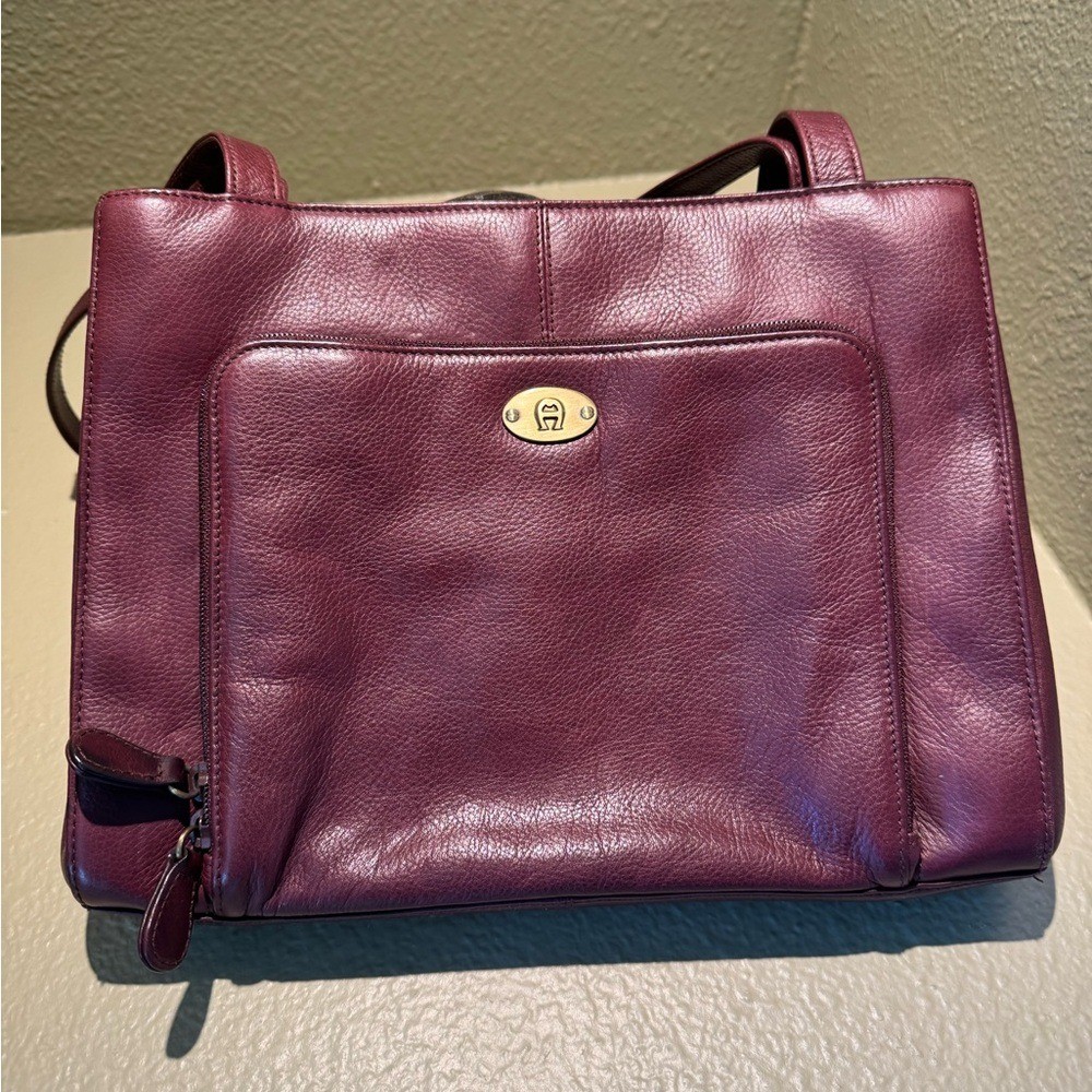 VTG Etienne Aigner Leather Shoulder Bag