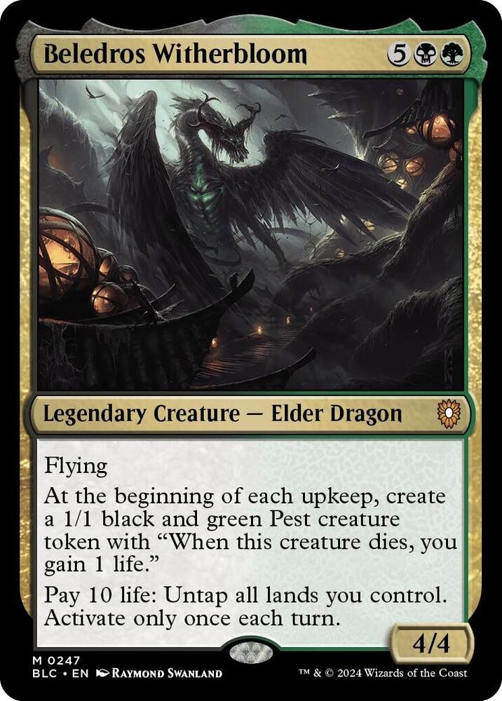 Beledros Witherbloom 0247 MTG BLC  Mythic NP