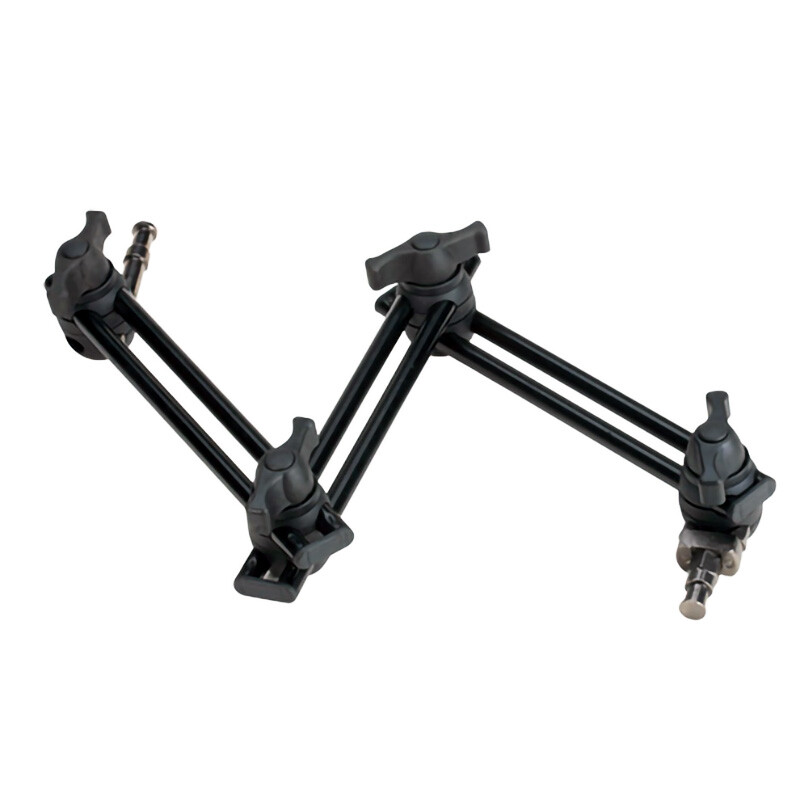 3-Section Double Articulated Arm Adjustable Extension Bracket With 5/8" Hex Pin