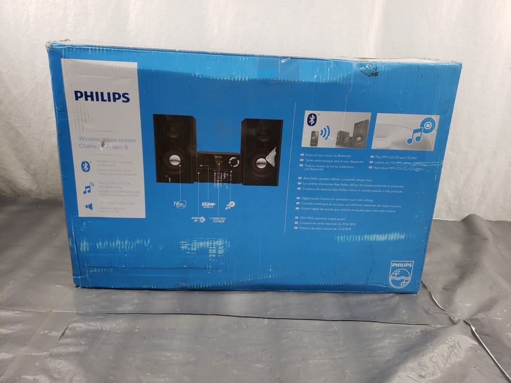 PHILIPS BTM2180 37 Wireless Bluetooth Micro STEREO System USB MP3 FM CD Player