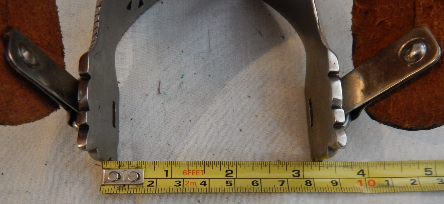 Stainless Steel Show Western Cowboy Spurs - 131