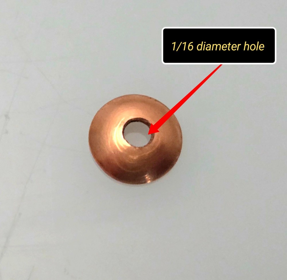 Straight Razor Hardware Pinning Kit (Domed Collars~Copper)