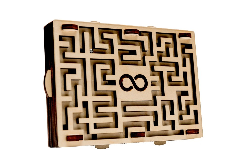 Daetilus Hidden Compartment Maze Puzzle Box