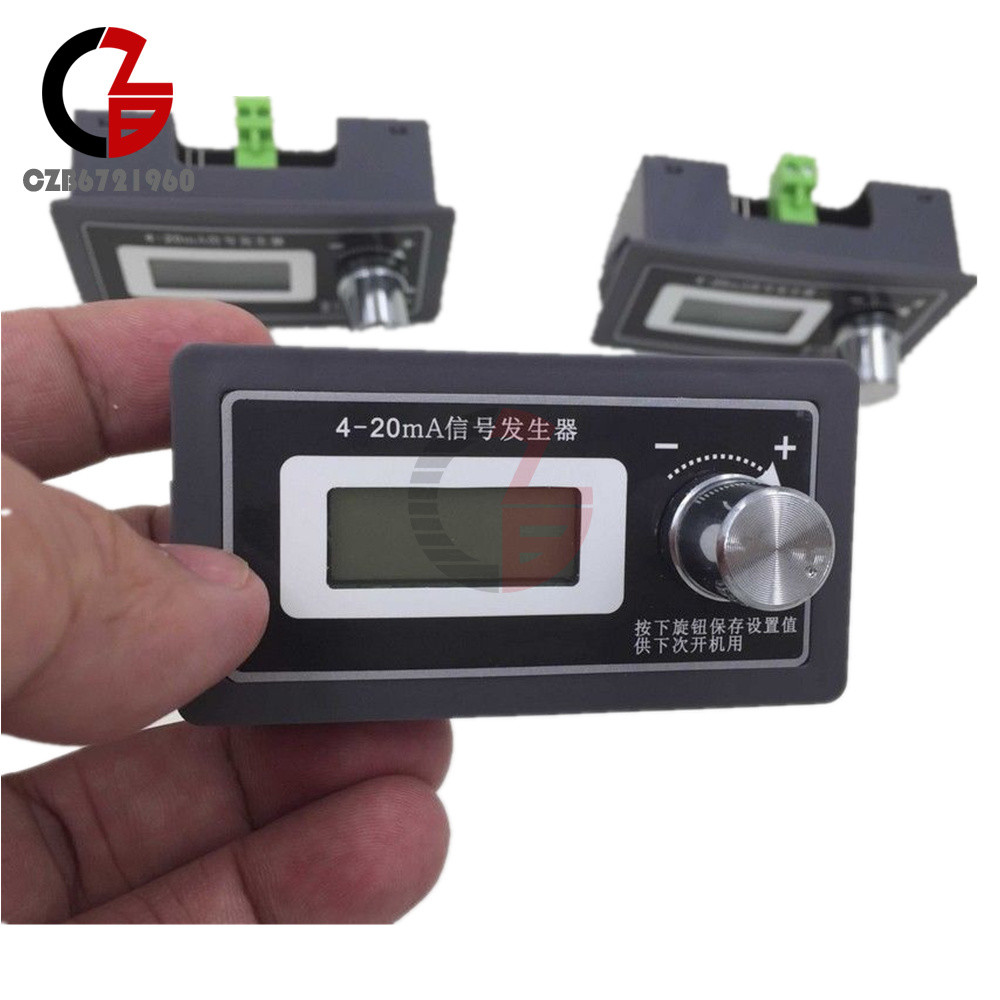 Two Wire 4~20mA PLC Signal Generator Current Transducer Test LCD Backlight