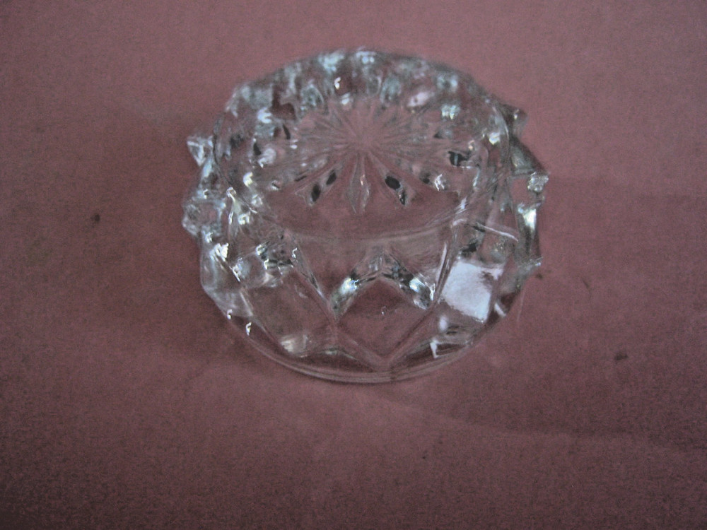 FOSTORIA AMERICAN PATTERN GLASS OPEN SALT CELLAR, c1910