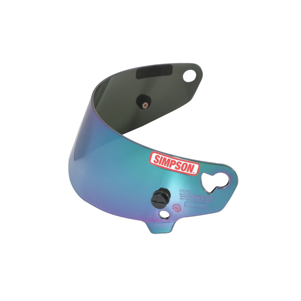 Simpson Racing 89402 Helmet Shield Replacement Iridium Metalized Finish - Each