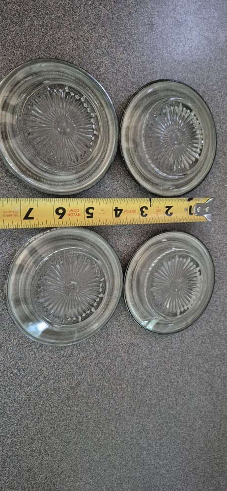 Silver Glass Coaster Set
