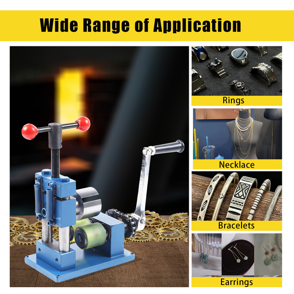 Hand Crank Jewelry Ring Bracelet Press Bending Machine Earring Processing Bender