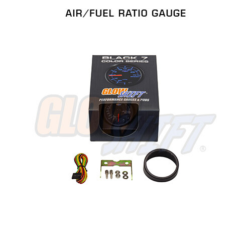 GlowShift 52mm Black 7 Color Boost & Oil Pressure & Air Fuel Ratio - 3 Gauge Set