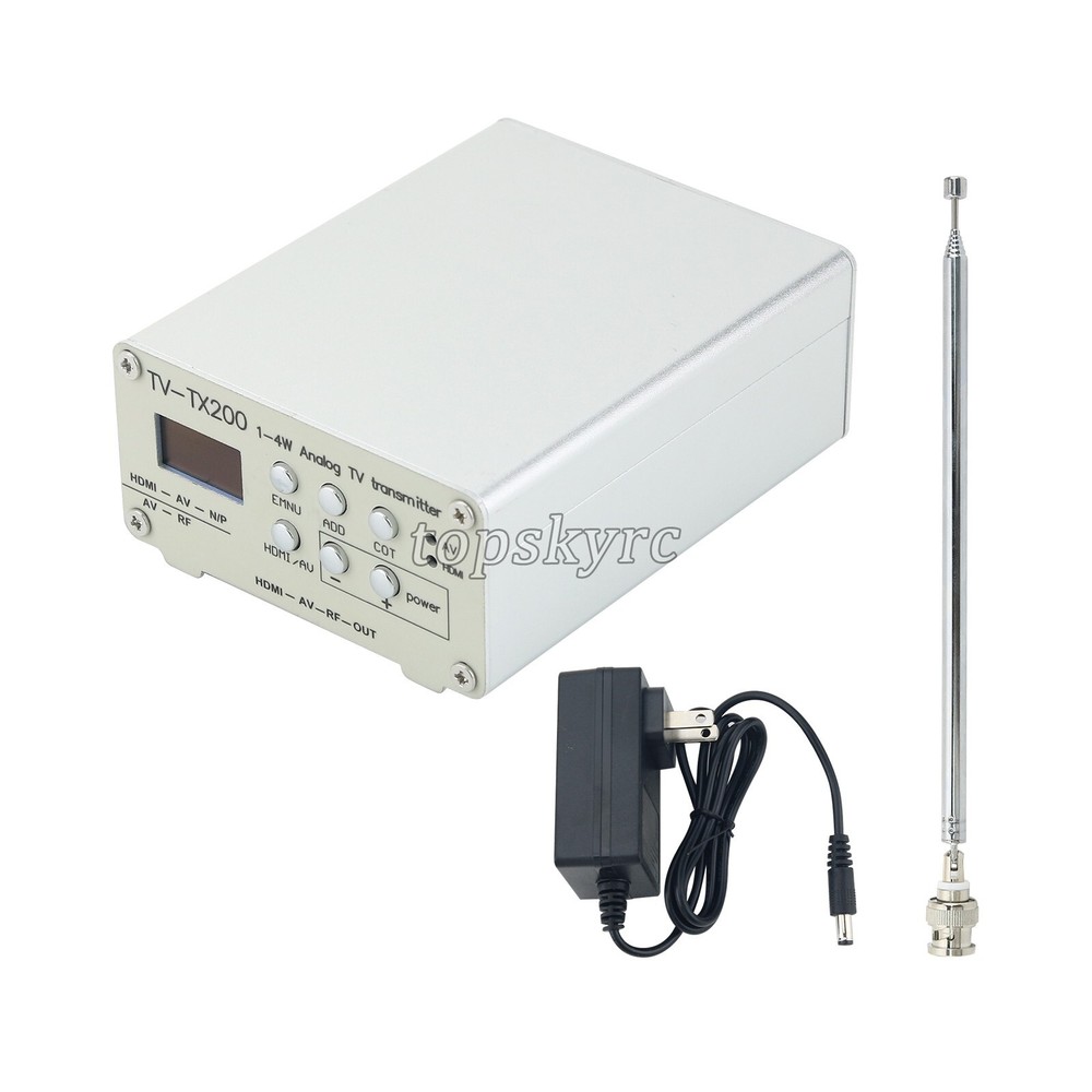 TV-TX200 VHF/UHF Analog TV Transmitter Support HD/AV Input + Antenna *USA