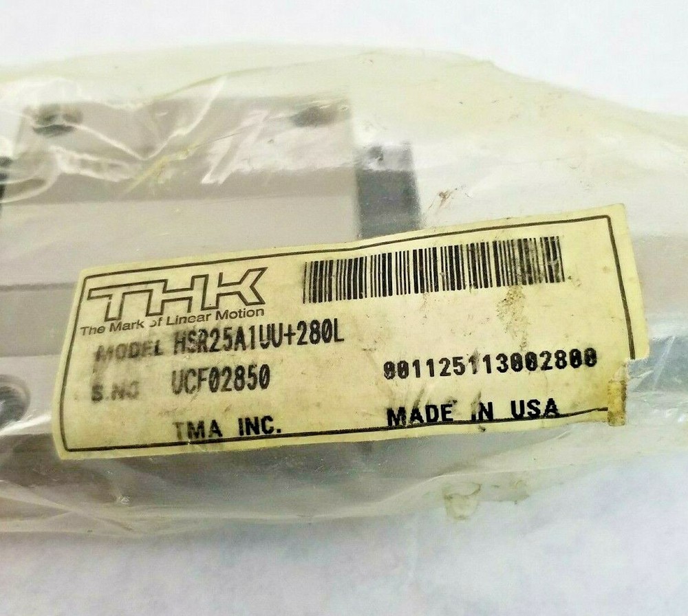 HSR25A1UU+280L Standard Linear Guide-Accuracy and Preload Selectable, HSR Series
